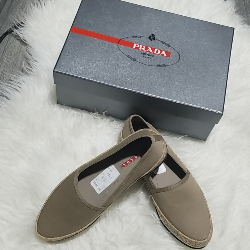 Prada slip on shoes